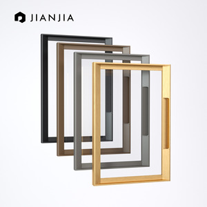 Wholesale Wardrobe Kitchen Cabinet Glass Aluminum Frame Door for Home Decoration