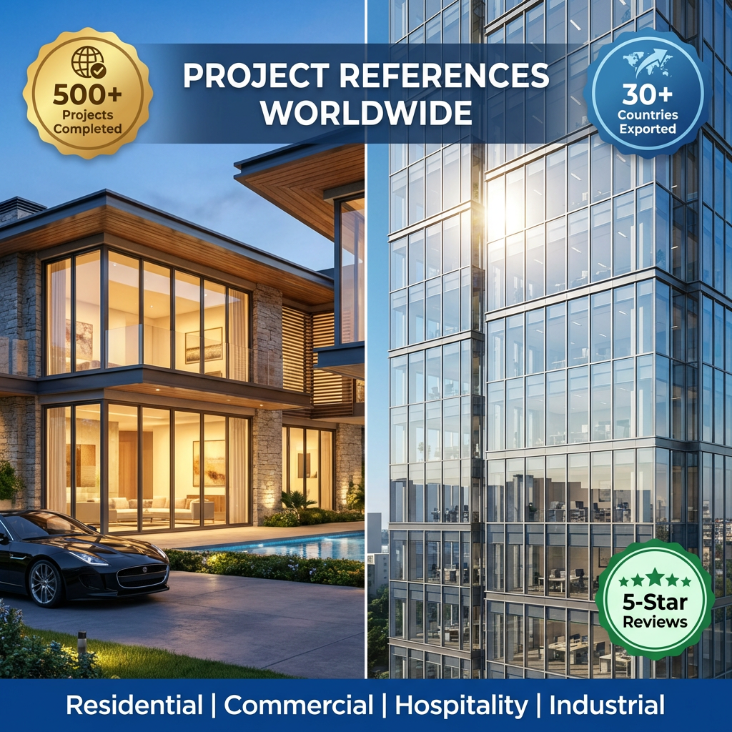 Modern Black Slim Frame Aluminum Bifold Doors Free Technical Drawing Support