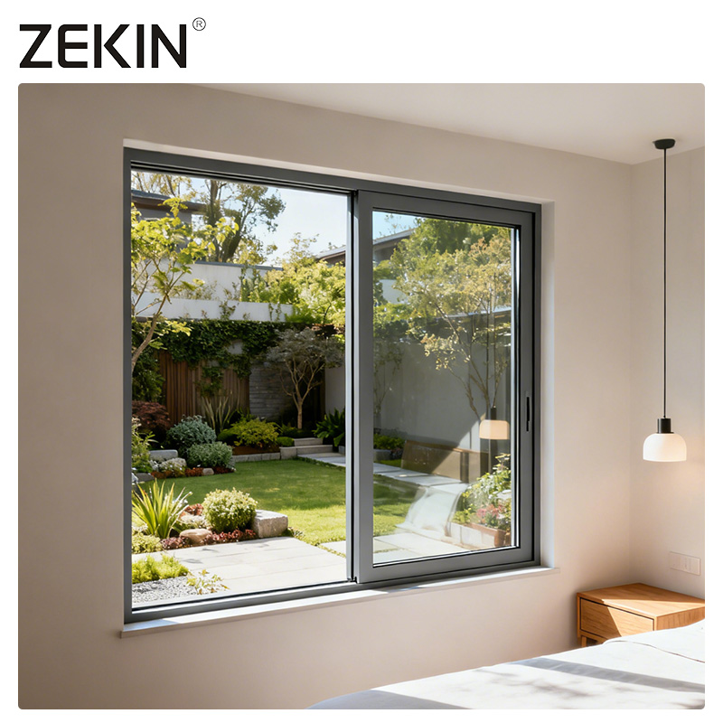 ZEKIN Modern Custom Hurricane-Proof Window Double Glazed Doors And Windows For House Aluminum Sliding Window For Homes