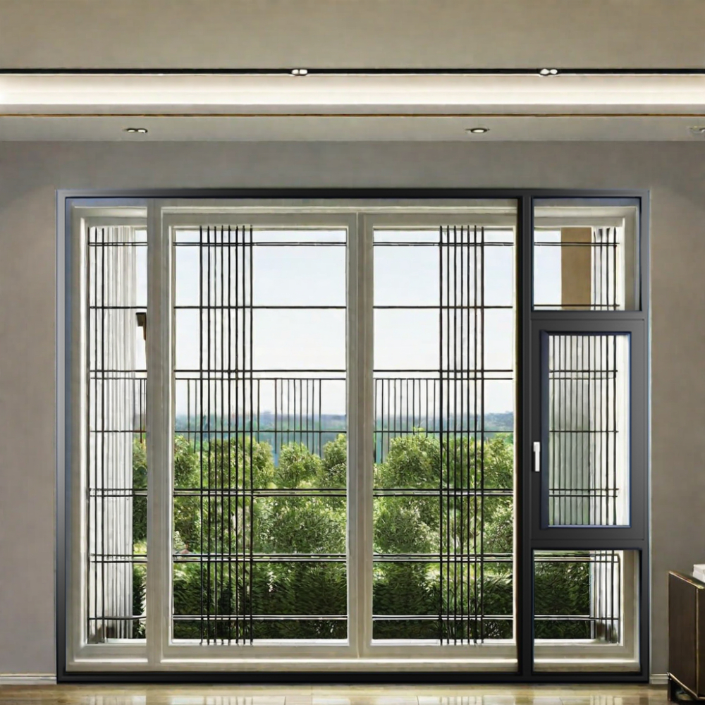 Con Una Variedad De Vidrios Doble Panel Con Mosquitera Para Persianas De Casa Ventanas Vidrio Abatibles De Aluminio Aislado