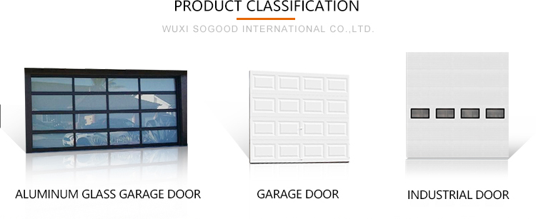 Classification - 50mm Thickness Aluminum Frame Garage Doors Frameless Glass